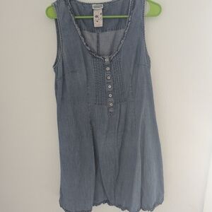 Casual Blue Denim Mini Dress